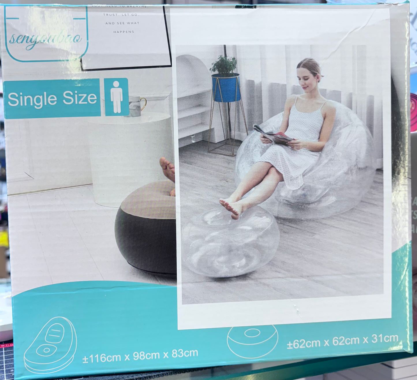 E+ Inflatable sofa invisible premium quality