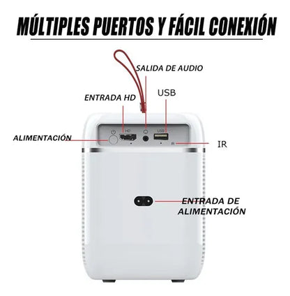 E+ T6 Max Smart LCD Projector Portabile