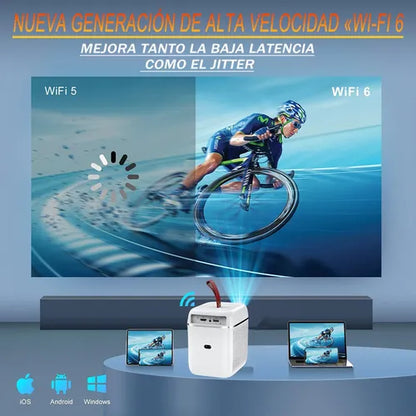E+ T6 Max Smart LCD Projector Portabile