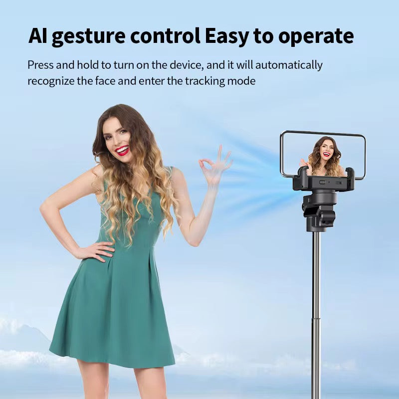 E+ Selfie stick Tripods Stabilizer with Build in camera