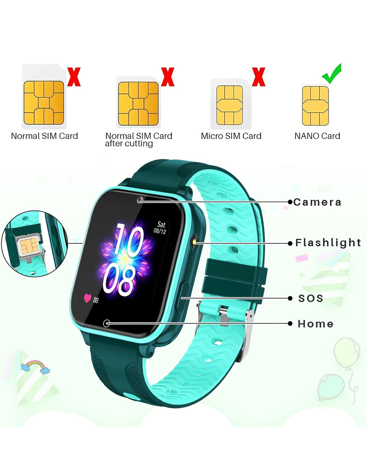 E+ Kids Smart/ tracking  Watch