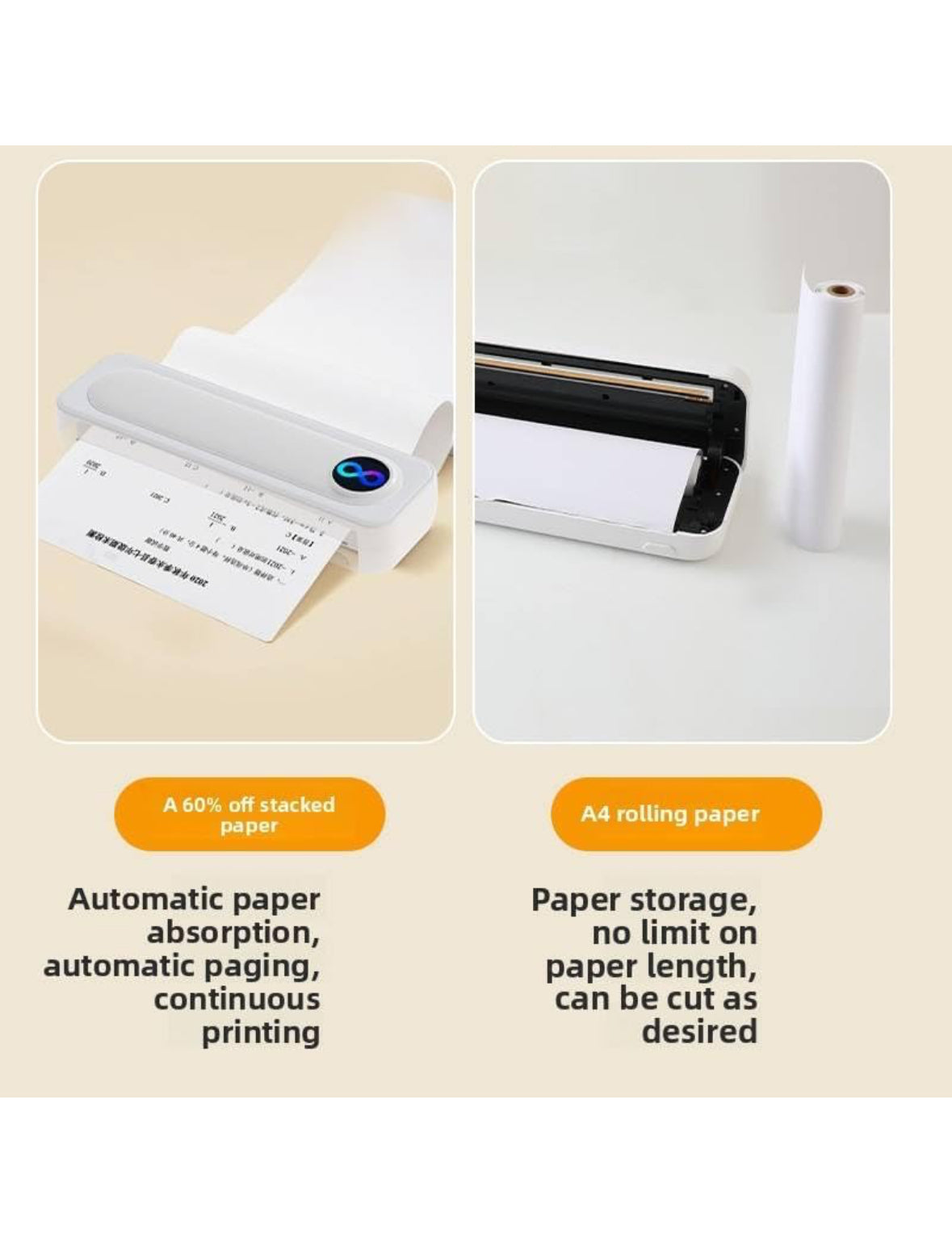E+ Portable Thermal Printer A4 size