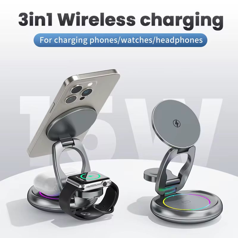 E+ 3 in 1 Magnetic wireless Charging
