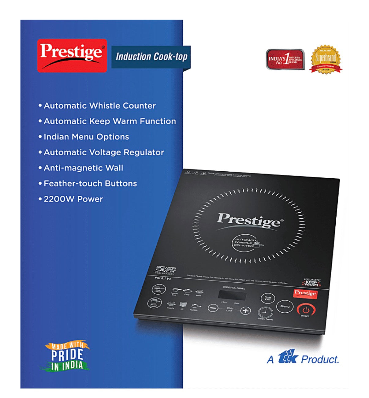 E+ Prestige premia schott glass induction cooktop