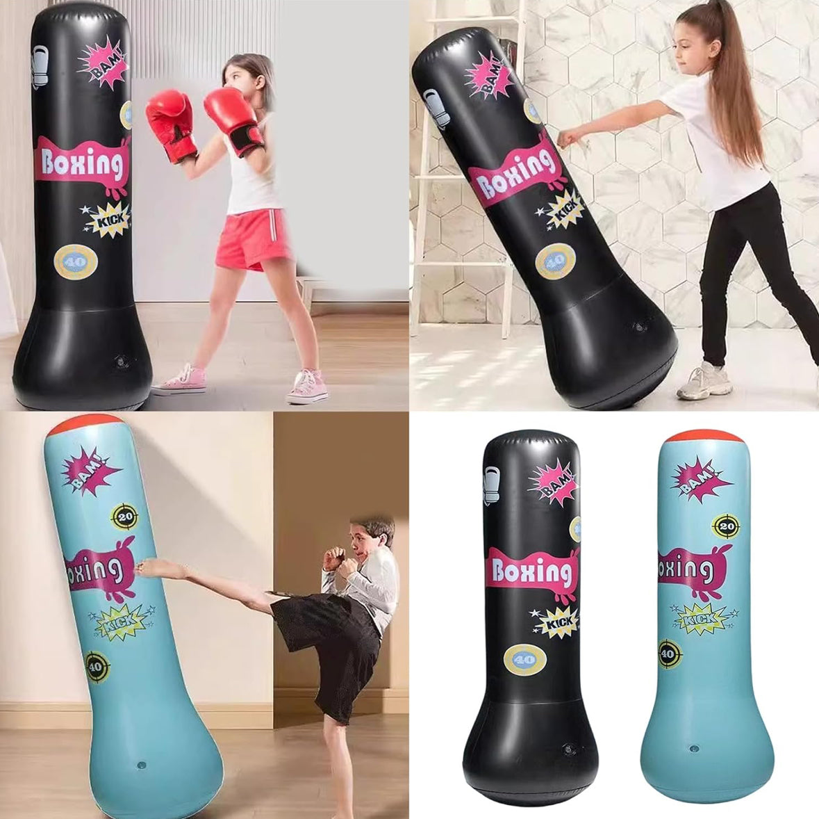 E+ Inflatable punching bag