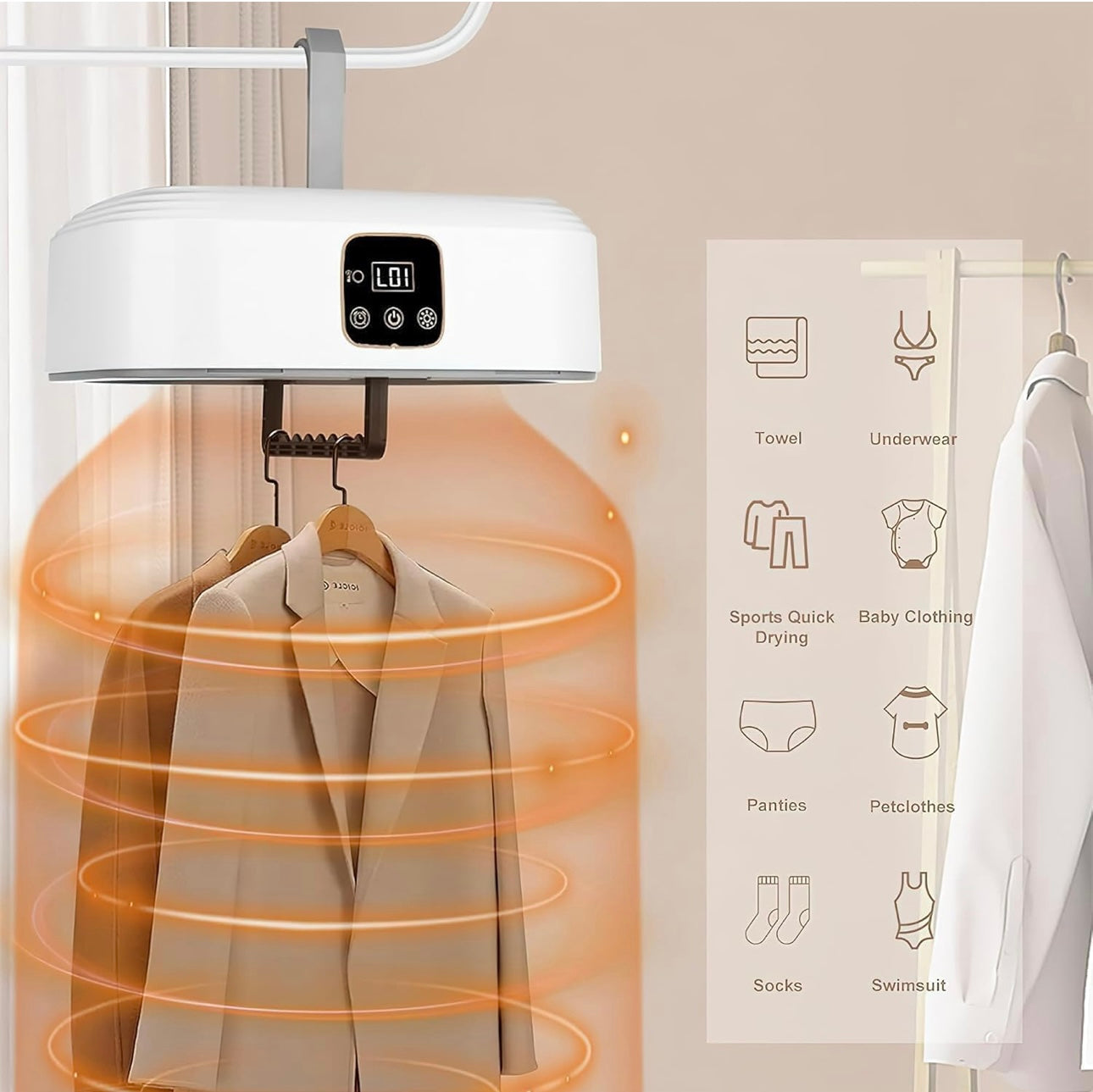 E+ Portable Heater and Cloth Dryer