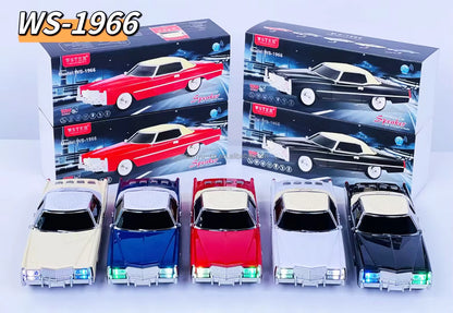 E+ WS-1966 Portable Vintage Car-Shaped Rechargeable Bluetooth Speaker