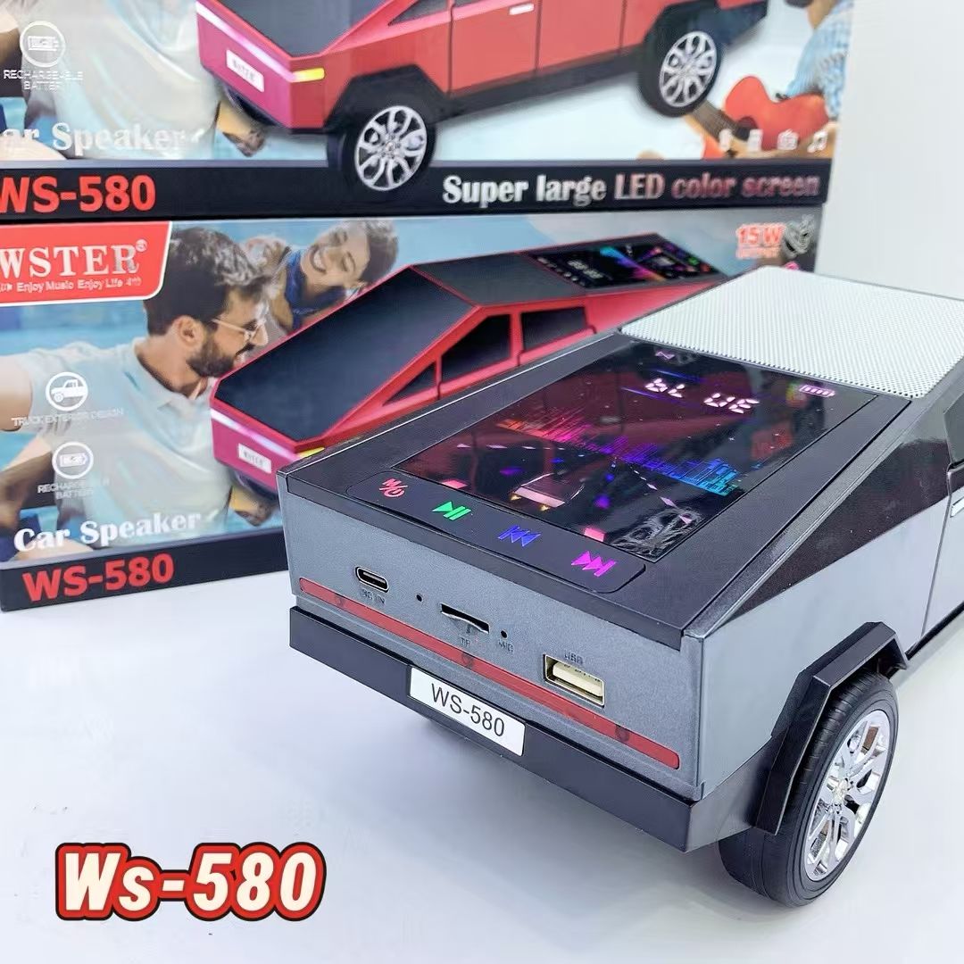 E+ WS-580 Portable Car-Shaped Rechargeable Bluetooth Speaker