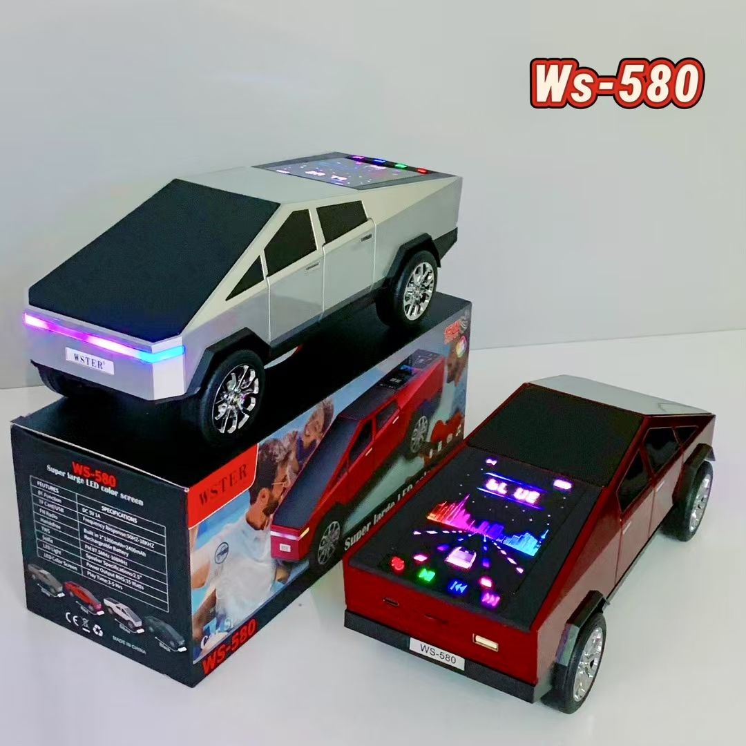 E+ WS-580 Portable Car-Shaped Rechargeable Bluetooth Speaker