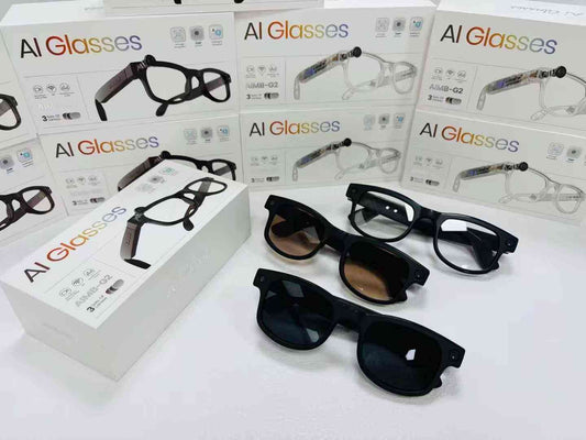 E+ AIMB-G2 Smart AI Camera Glasses With 3 set Lenses