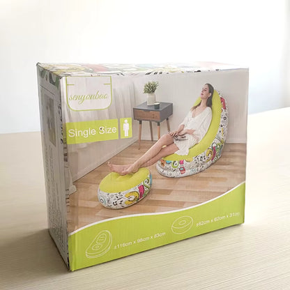 E+ Inflatable Chair with Footstool
