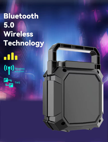 E+ 4-Inch Mini BT/USB Speaker With Wireless Microphone