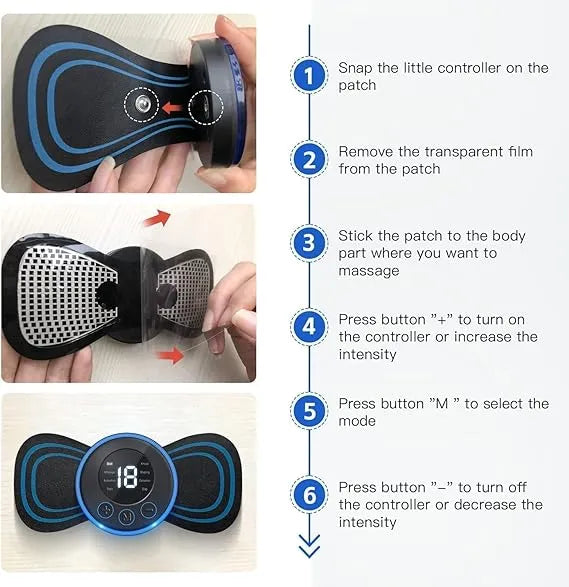 E+ EMS Portable Mini Body Massager