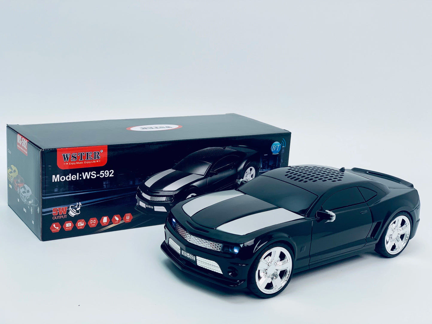 E+ WS-592 Portable Car-Shaped Rechargeable Bluetooth Speaker