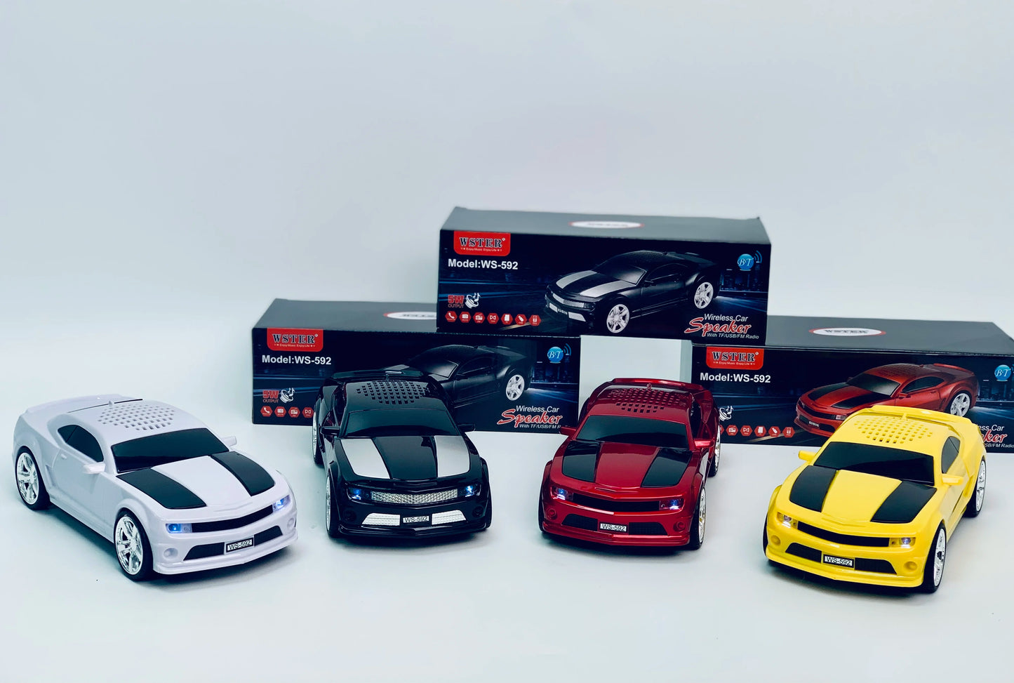 E+ WS-592 Portable Car-Shaped Rechargeable Bluetooth Speaker