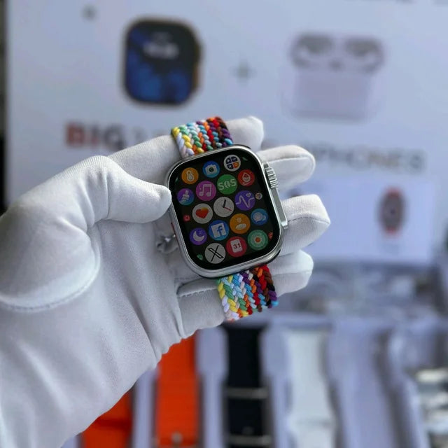 E+ SMART WATCH I20 ULTRA 3 MAX SUIT PRO 10 IN 1 SET