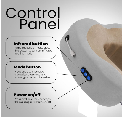 E+ U SHAPE PILLOW MASSAGER