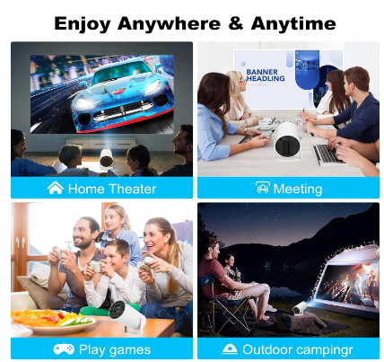 E+ PORTABLE SMART WIRLESS PROJECTOR