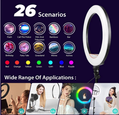 E+26  RGB LED SOFT RING LIGHT 10 INCH