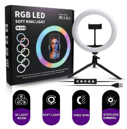 E+ 30 RGB LED SOFT RING LIGHT 12 INCH