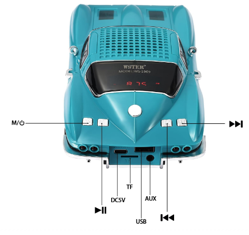 E+ WIRLESS CAR SPEKAER WS- 1969