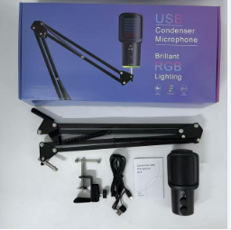 E+ USB CONDENSER MICROPHONE BRILLANT RGB LIGHTING