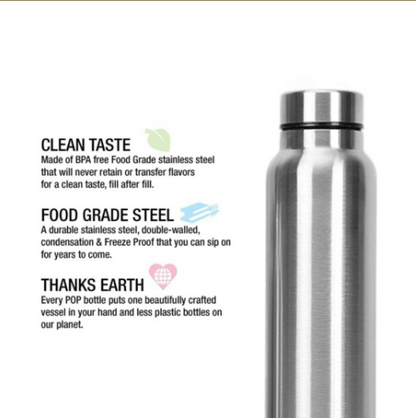 E+ STAINLESS STEEL BOTTEL 1000 ML