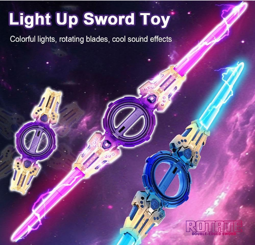 E+  ROTATE DOUBLE EDGED SWORD TOY