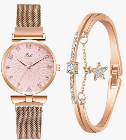 E+ WOMEN WATCH WITH BRASLET
