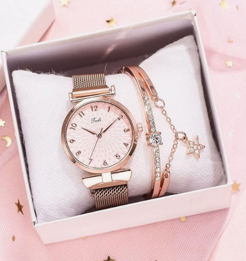 E+ WOMEN WATCH WITH BRASLET