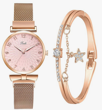 E+ WOMEN WATCH WITH BRASLET