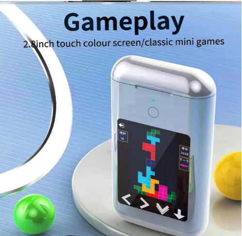 E+ EARBUDS WITH HD SCREEN, GAMEPLAY, LIGHT EMERGENCY, AND MUSIC