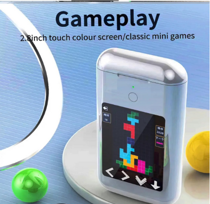 E+ EARBUDS WITH HD SCREEN, GAMEPLAY, LIGHT EMERGENCY, AND MUSIC