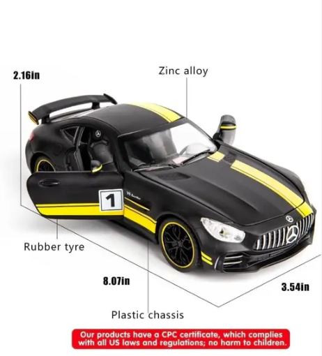 E+ Mercedes AMG 1:24 Die-Cast Model Car Toy