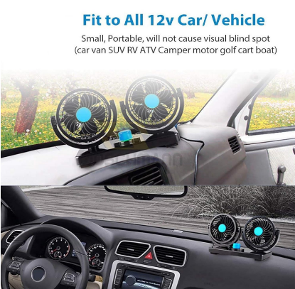 E+ DOUBLE HEADED VEHICLE FAN
