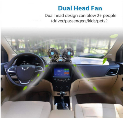 E+ DOUBLE HEADED VEHICLE FAN