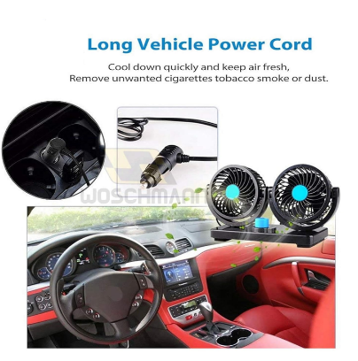 E+ DOUBLE HEADED VEHICLE FAN