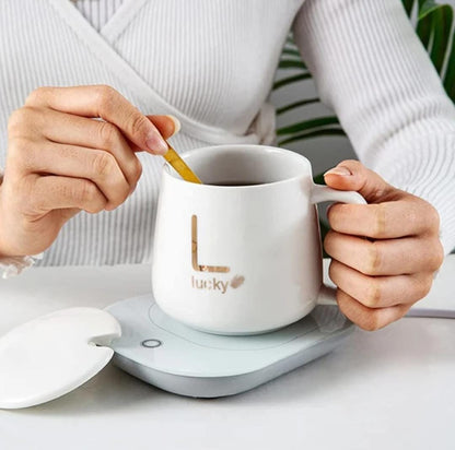 E+ Electric mug warmer set