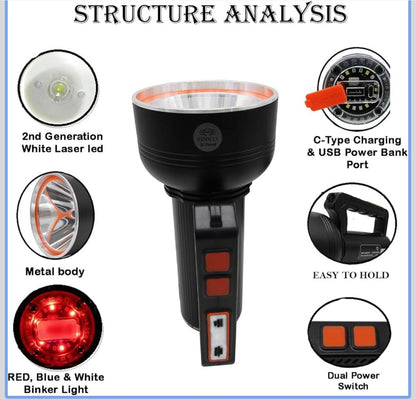 E+WHITE LASER LED TORCH