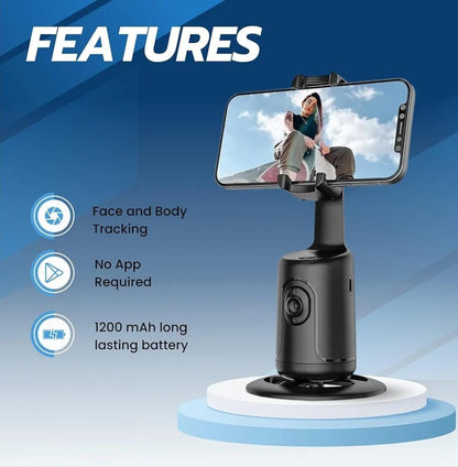E+ Auto face tracking selfie stick tripod