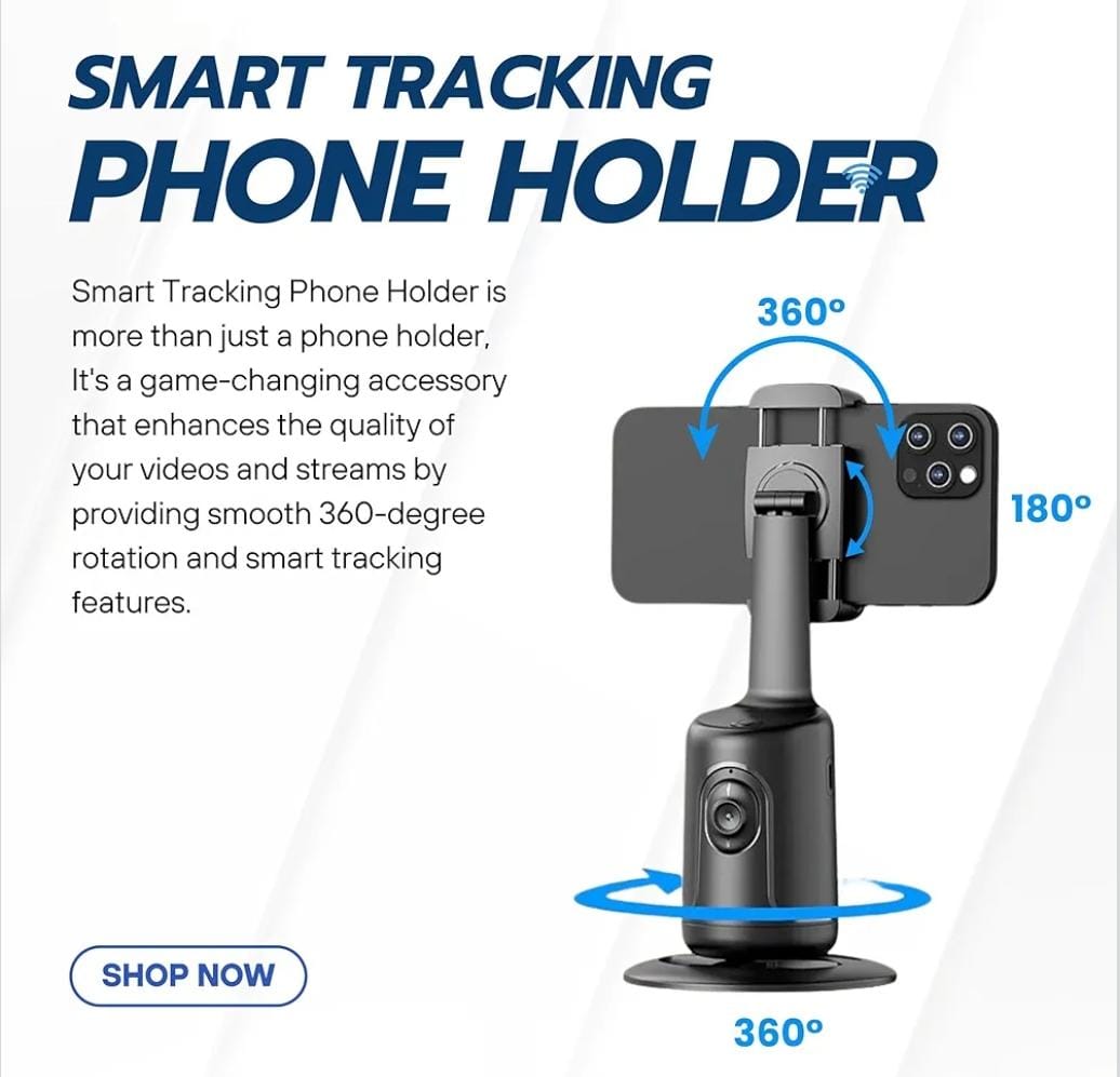 E+ Auto face tracking selfie stick tripod
