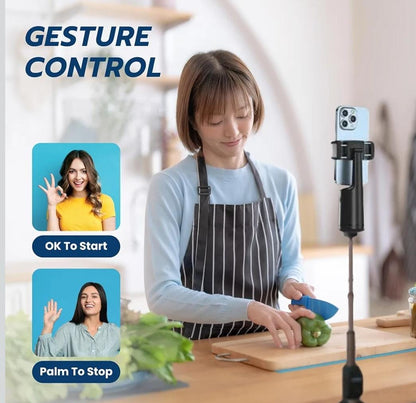 E+ Auto face tracking selfie stick tripod