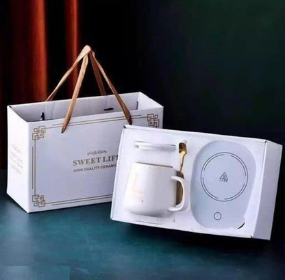 E+ Electric mug warmer set
