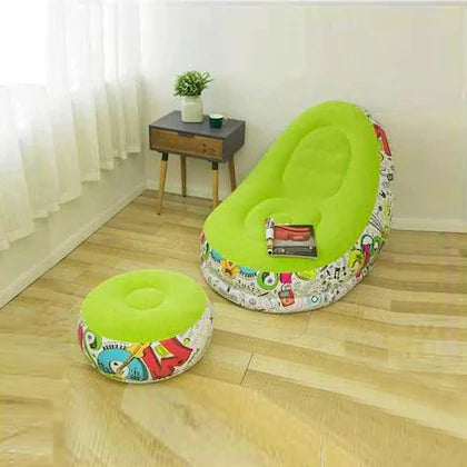 E+ Inflatable Chair with Footstool