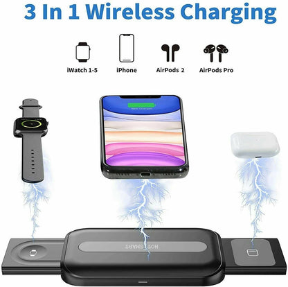 E+ HOT 3-in-1 Wireless Fast Charger