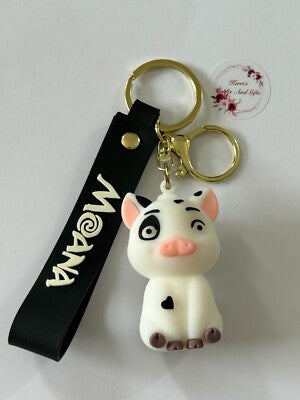 E+ MONA THEMED PUA PIG KEYCHAIN