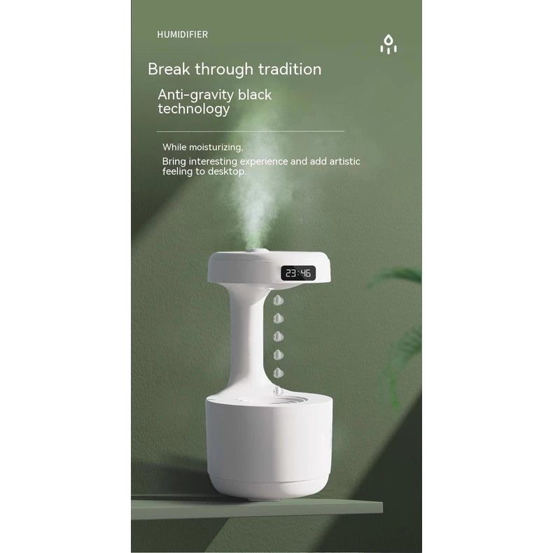 E+ Anti-gravity Humidifier with Clock