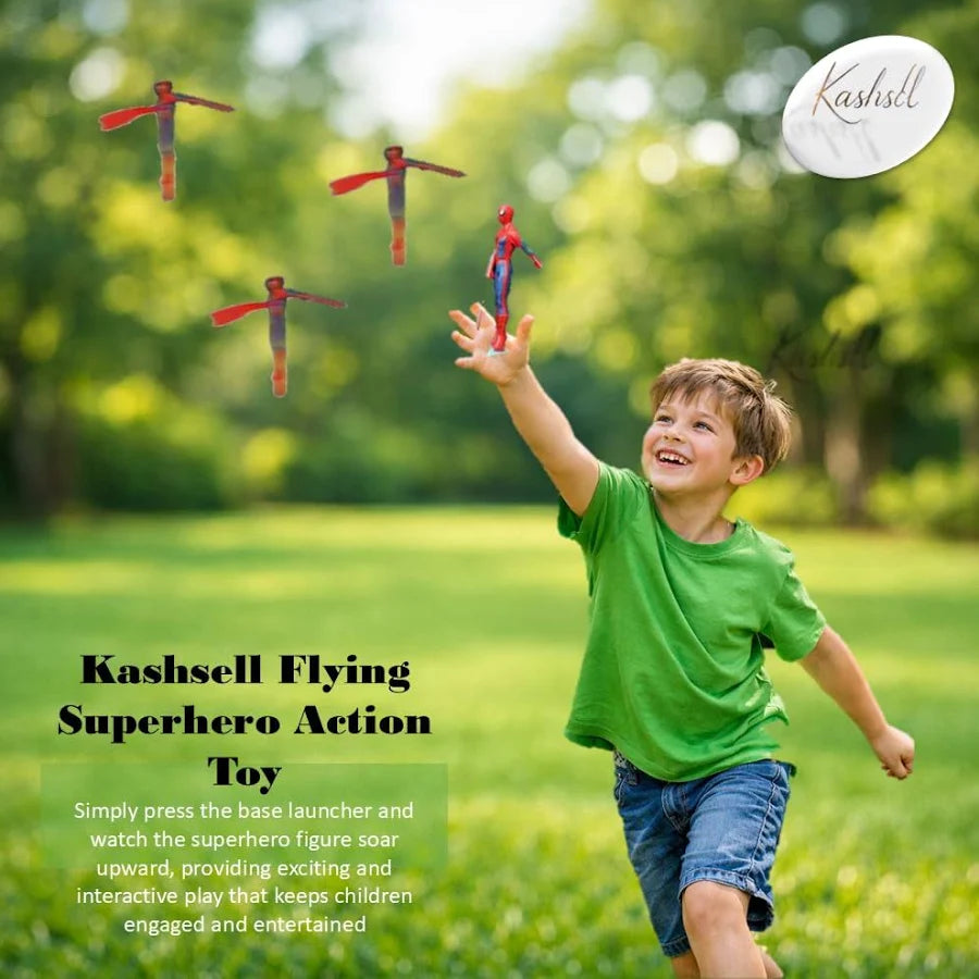 E+FLYING SUPERHERO ACTION TOY